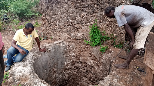 One of the boreholes being rehabilitated in Lamu town on Wednesday, April 22, 2020