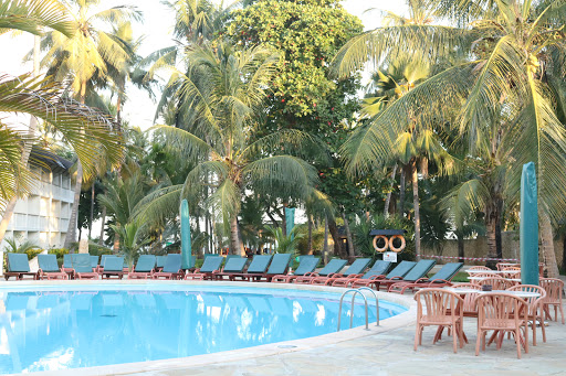 A view of deserted swimming pool in one of the hotel in Mombasa following the Corona virus pandemic.
