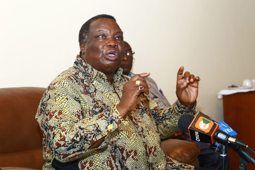 Cotu boss Francis Atwoli at Travellers Beach Hotel in Mombasa on Friday.