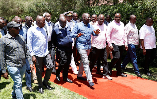 Kenya Kwanza Alliance leaders at a retreat in Naivasha on Saturday.