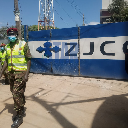 The scene where eight  people were killed  after a crane crumbled at a construction site in Kilimani area on August 26, 2021