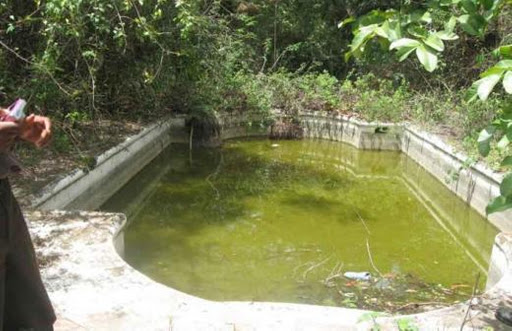 The desolate remains of this swimming pool represents the end of Murumbi’s dream at Intona near Maaasai Mara