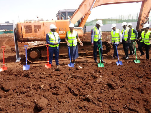 IHS Kenya managing director-capital and investor relations Peter Mayavi and CS Alice Wahome lead developers to ground break the construction of 240 houses in Limuru, June 14, 2024.