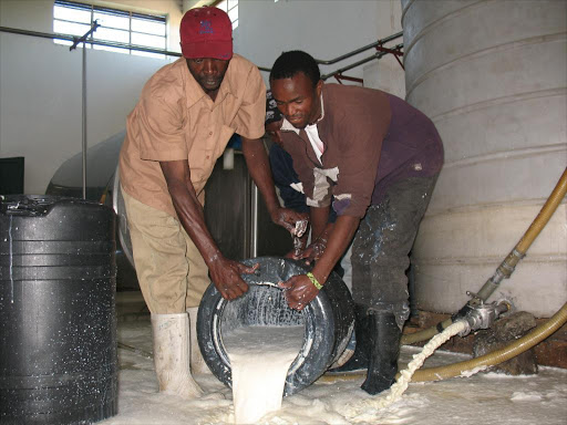 Milk business at Olkalou cooling plant.