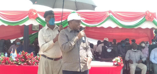 Interior PS Karanja Kibicho speaks in Lamu last week.