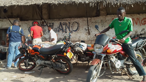 Boda boda operators in Mokowe town.