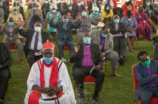 Religious leaders at the National Prayer event at State House on October 10, 2020.