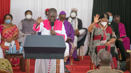 Religious leaders at the National Prayer event at State House on October 10, 2020.