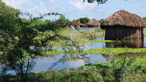 A flooded Moa village in Lamu west.