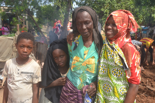 Sharif and her grandchildren bask in the life-changing moment