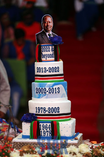 Raila's birthday cake.