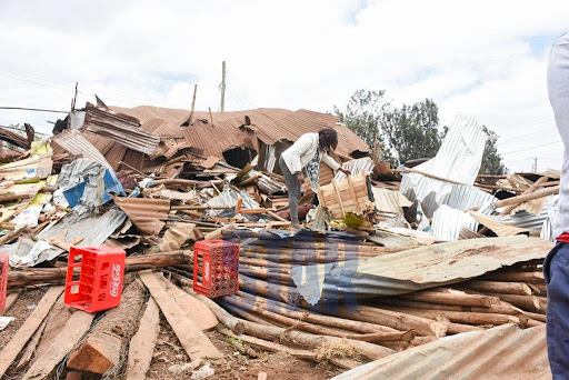 Demolitions at Kahawa West.