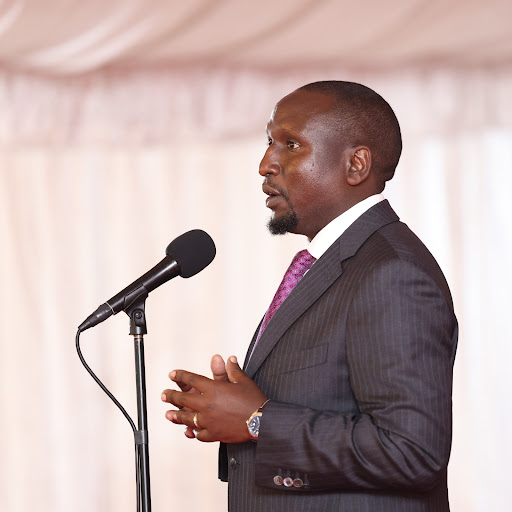 Majority leader at the Senate Aaron Cheruyiot speaking during a Parliamentary group meeting at State House, Nairobi on November 7, 2023