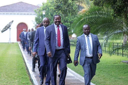 Kenya Kwanza Leaders arriving at State House,Nairobi on November 7, 2023