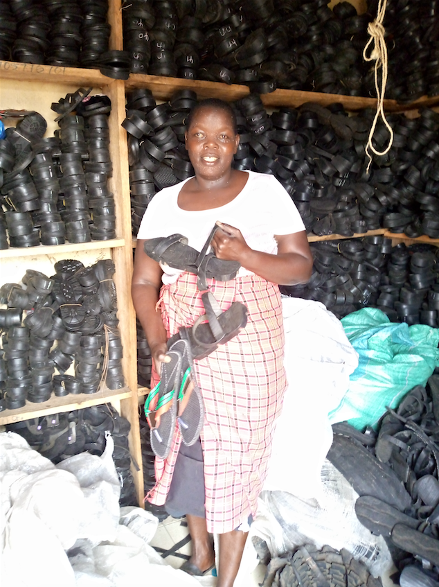 Meet Kisumu woman turning used motor vehicle tyres into cash